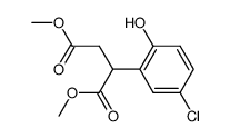 dimethyl 2-(5-chloro-2-hydroxyphenyl)succinate Structure