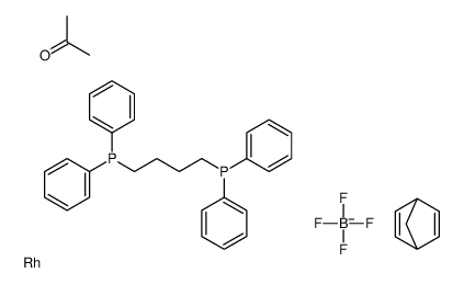 (二环[2.2.1]庚-2,5-二烯)[1,4-二(二苯基膦基)丁烷]四氟硼酸铑(I)结构式