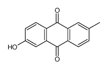 2-hydroxy-6-methylanthracene-9,10-dione Structure