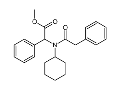 methyl 2-[cyclohexyl-(2-phenylacetyl)amino]-2-phenyl-acetate Structure