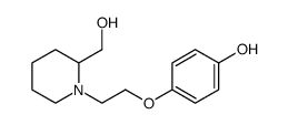 4-[2-(2-hydroxymethyl-piperidin-1-yl)-ethoxy]-phenol结构式