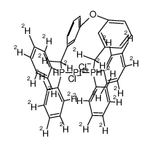 trans-dichloro[3,3'-oxybis[((diphenylphosphino)methyl)benzene-d24]]platinum(II)结构式