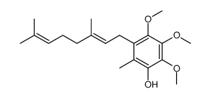 1-methyl ether of 2,3-dimethoxy-5-methyl-6-geranylhydroquinone结构式