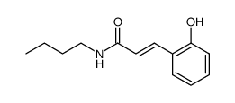 (E)-N-butyl-3-(2-hydroxyphenyl)acrylamide Structure