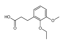 3-(2-ethoxy-3-methoxy-phenyl)-propionic acid Structure