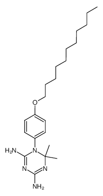 6,6-Dimethyl-1-(4-undecyloxy-phenyl)-1,6-dihydro-[1,3,5]triazine-2,4-diamine Structure