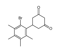 5-(2-bromo-3,4,5,6-tetramethylphenyl)cyclohexane-1,3-dione结构式