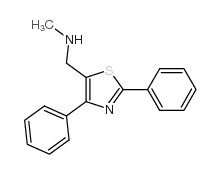 N-[(2,4-DIPHENYL-1,3-THIAZOL-5-YL)METHYL]-N-METHYLAMINE Structure