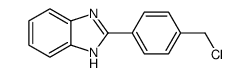 2-[4-(chloromethyl)phenyl]-1H-benzimidazole structure