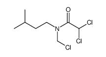 2,2-dichloro-N-(chloromethyl)-N-(3-methylbutyl)acetamide结构式