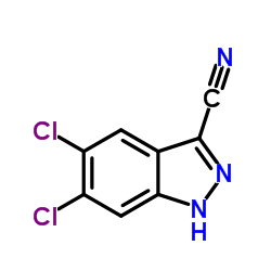 5,6-Dichloro-1H-indazole-3-carbonitrile structure