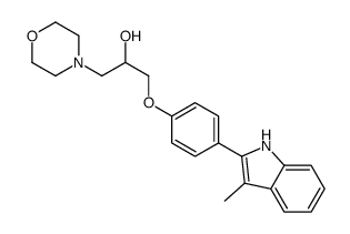 1-[4-(3-methyl-1H-indol-2-yl)phenoxy]-3-morpholin-4-ylpropan-2-ol Structure