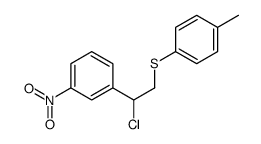 1-[1-chloro-2-(4-methylphenyl)sulfanylethyl]-3-nitrobenzene结构式