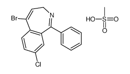 5-bromo-8-chloro-1-phenyl-3H-2-benzazepine,methanesulfonic acid Structure