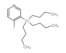 4-氟-3-(三丁基锡烷基)吡啶结构式