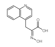 2-hydroxyimino-3-quinolin-4-yl-propanoic acid Structure