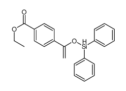 ethyl 4-(1-diphenylsilyloxyethenyl)benzoate Structure