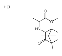 (1-methoxy-1-oxopropan-2-yl)-(4,7,7-trimethyl-3-oxo-2-bicyclo[2.2.1]heptanyl)azanium,chloride Structure