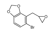 5-bromo-4-(oxiran-2-ylmethyl)-1,3-benzodioxole结构式