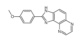 2-(4-methoxyphenyl)-3H-imidazo[4,5-f]quinoxaline结构式