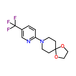 8-[5-(Trifluoromethyl)pyridin-2-yl]-1,4-dioxa-8-azaspiro[4.5]decane Structure