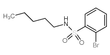 2-溴-N-戊基苯磺酰胺结构式