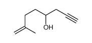 7-methyloct-7-en-1-yn-4-ol结构式