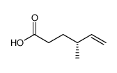 (4R)-4-methylhex-5-enoic acid结构式