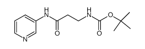 [2-(pyridin-3-ylcarbamoyl)-ethyl]-carbamic acid tert-butyl ester Structure