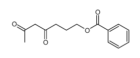 7-benzoyloxy-2,4-heptanedione结构式