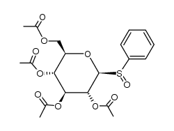 phenyl 2,3,4,6-tetra-O-acetyl-1-sulfinyl-β-D-glucopyranoside结构式