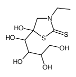 3-ethyl-5-hydroxy-5-(1,2,3,4-tetrahydroxybutyl)-1,3-thiazolidine-2-thione Structure