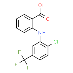 Benzoic acid,2-[[3-chloro-5-(trifluoromethyl)phenyl]amino]- Structure