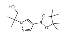 2-methyl-2-[4-(4,4,5,5-tetramethyl-1,3,2-dioxaborolan-2-yl)pyrazol-1-yl]propan-1-ol Structure