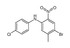 4-Brom-4'-chlor-5-methyl-2-nitro-diphenylamin Structure