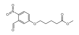 methyl 5-(3-formyl-4-nitrophenoxy)pentanoate结构式