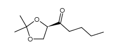 (2R)-1,2-O-isopropylidene-3-oxoheptan-1,2-diol Structure