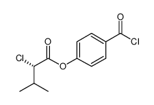 (s)-4-(1-chloro-2-methylpropylcarbonyloxy)benzoic chloride Structure