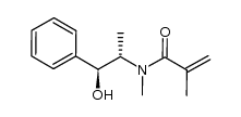 N-[(1S,2S)-2-hydroxy-1-methyl-2-phenylethyl]-N-methylmethacrylamide结构式