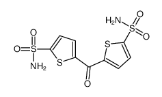 5-(5-sulfamoylthiophene-2-carbonyl)thiophene-2-sulfonamide结构式