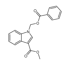 methyl 1-((benzoyloxy)methyl)-1H-indole-3-carboxylate Structure