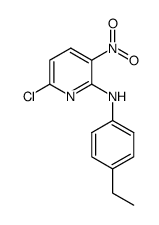 6-chloro-N-(4-ethylphenyl)-3-nitropyridin-2-amine Structure