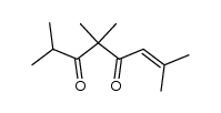 tetramethyl-2,5,5,7-octene-2-dione-4,6 Structure