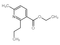 6-methyl-2-propyl-3-pyridinecarboxylic acid ethyl ester Structure