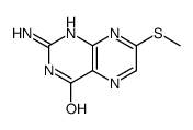 2-amino-7-methylsulfanyl-1H-pteridin-4-one Structure