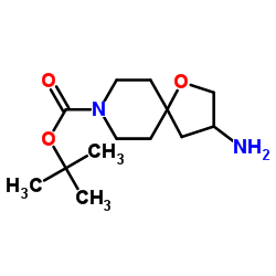 tert-butyl 3-amino-1-oxa-8-azaspiro[4.5]decane-8-carboxylate structure