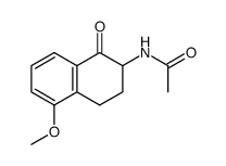 2-acetamido-5-methoxy-3,4-dihydronaphthalen-1(2H)-one结构式