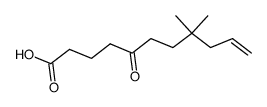 8,8-dimethyl-5-oxoundec-10-enoic acid结构式