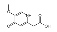 2-(5-methoxy-4-oxo-1H-pyridin-2-yl)acetic acid结构式