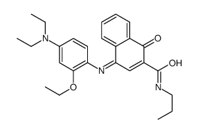 4-((4-(diethylamino)-2-ethoxyphenyl)imino)-1,4-dihydro-1-oxo-N-propyl-2-naphthalenecarboxamide Structure